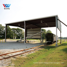 Chicken farm prefabricated steel structure hall storage shed steel arch roof hangar german hangar for event